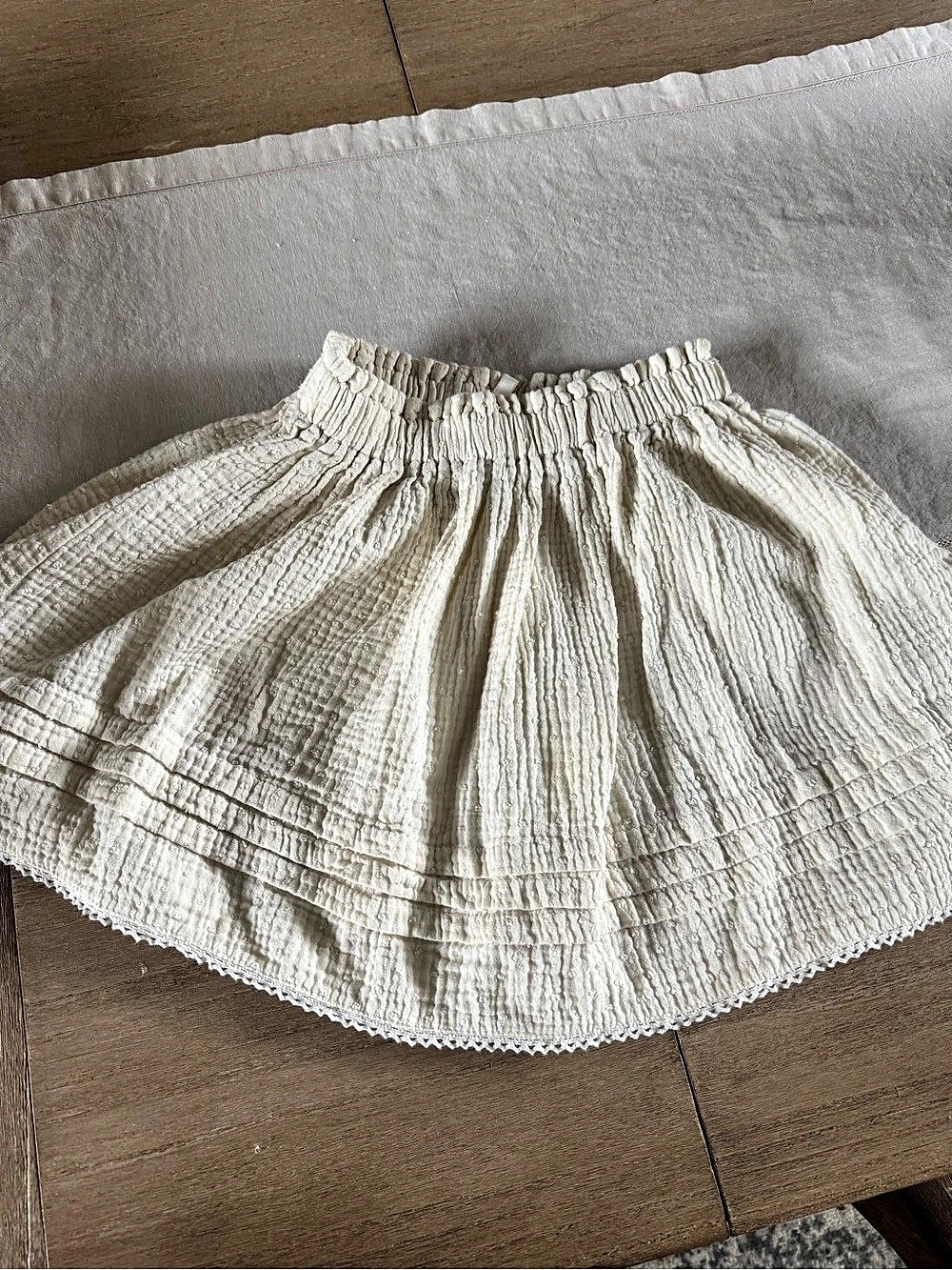 Rylee + Cru Girls Skirt Cream Size 10-12Y Like New